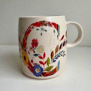 Anthropologie Petal Palette "C" Mug by Starla Halfmann